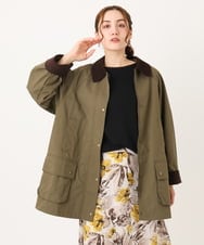 OLJKA05199 eur3(エウルキューブ) 【大きいサイズ】ステンカラーワークジャケット カーキ(36)
