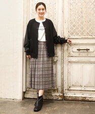 OLJKA06179 eur3(エウルキューブ) 【大きいサイズ】バーシティジャケット ブラック(94)