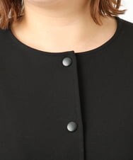 OLJKA06179 eur3(エウルキューブ) 【大きいサイズ】バーシティジャケット ブラック(94)