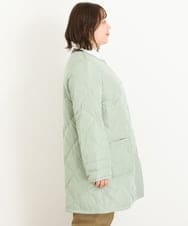 OLJKP03160 eur3(エウルキューブ) 【大きいサイズ】ライトダウンロングコート ライトグリーン(30)