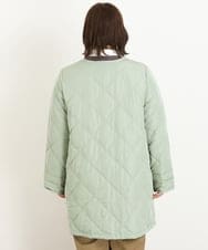 OLJKP03160 eur3(エウルキューブ) 【大きいサイズ】ライトダウンロングコート ライトグリーン(30)