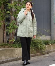 OLJLP04230 eur3(エウルキューブ) 【大きいサイズ】ショートダウンジャケット ライトグリーン(30)