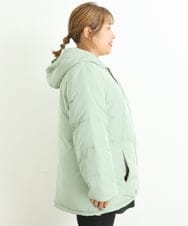 OLJLP04230 eur3(エウルキューブ) 【大きいサイズ】ショートダウンジャケット ライトグリーン(30)