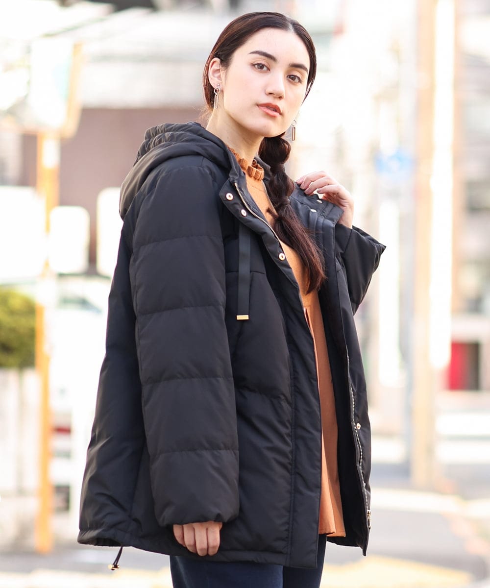 OLJLP04230 eur3(エウルキューブ) 【大きいサイズ】ショートダウンジャケット ブラック(94)