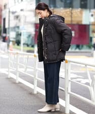 OLJLP04230 eur3(エウルキューブ) 【大きいサイズ】ショートダウンジャケット ブラック(94)