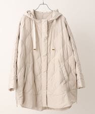 OLJLS02269 eur3(エウルキューブ) 【大きいサイズ】ライトダウンポンチョ アイボリー(80)