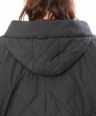 OLJLS02269 eur3(エウルキューブ) 【大きいサイズ】ライトダウンポンチョ ブラック(94)