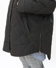 OLJLS02269 eur3(エウルキューブ) 【大きいサイズ】ライトダウンポンチョ ブラック(94)