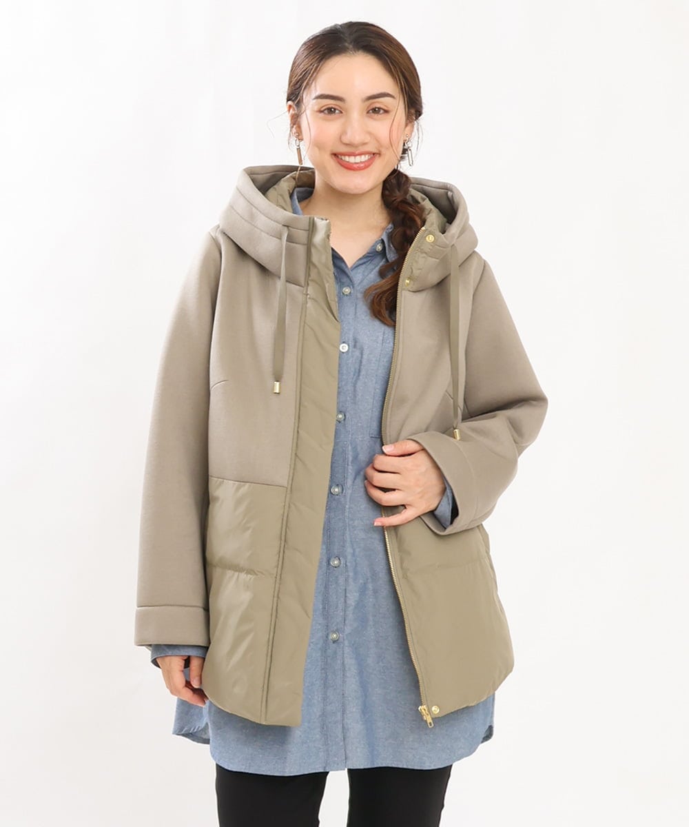 OLJLS05259 eur3(エウルキューブ) 【大きいサイズ】ダンボールコンビアウター カーキ(36)
