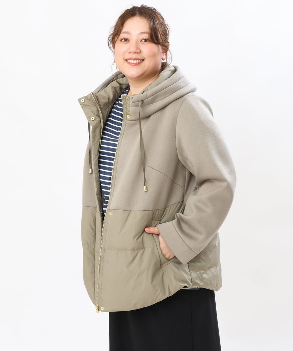 OLJLS05259 eur3(エウルキューブ) 【大きいサイズ】ダンボールコンビアウター カーキ(36)