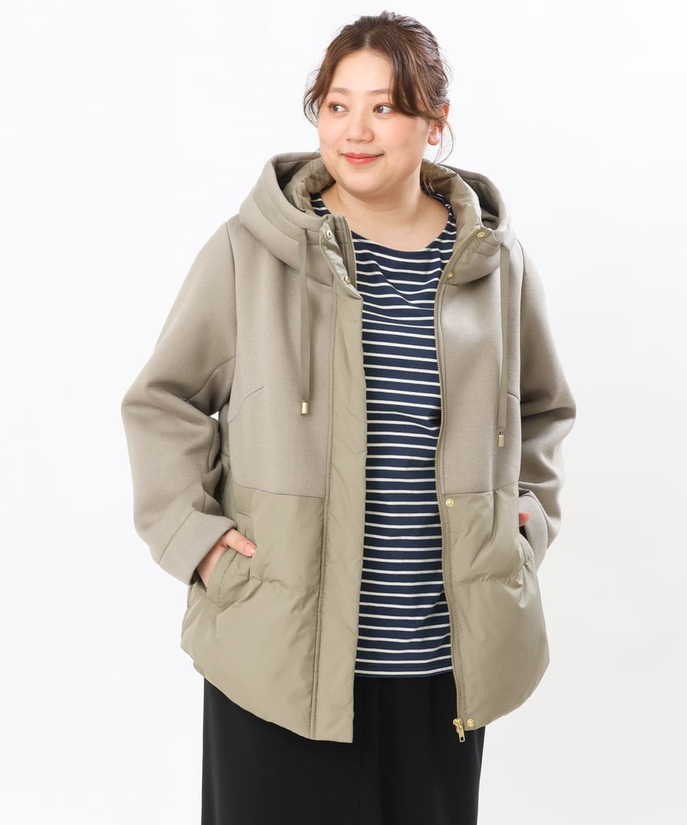 OLJLS05259 eur3(エウルキューブ) 【大きいサイズ】ダンボールコンビアウター カーキ(36)