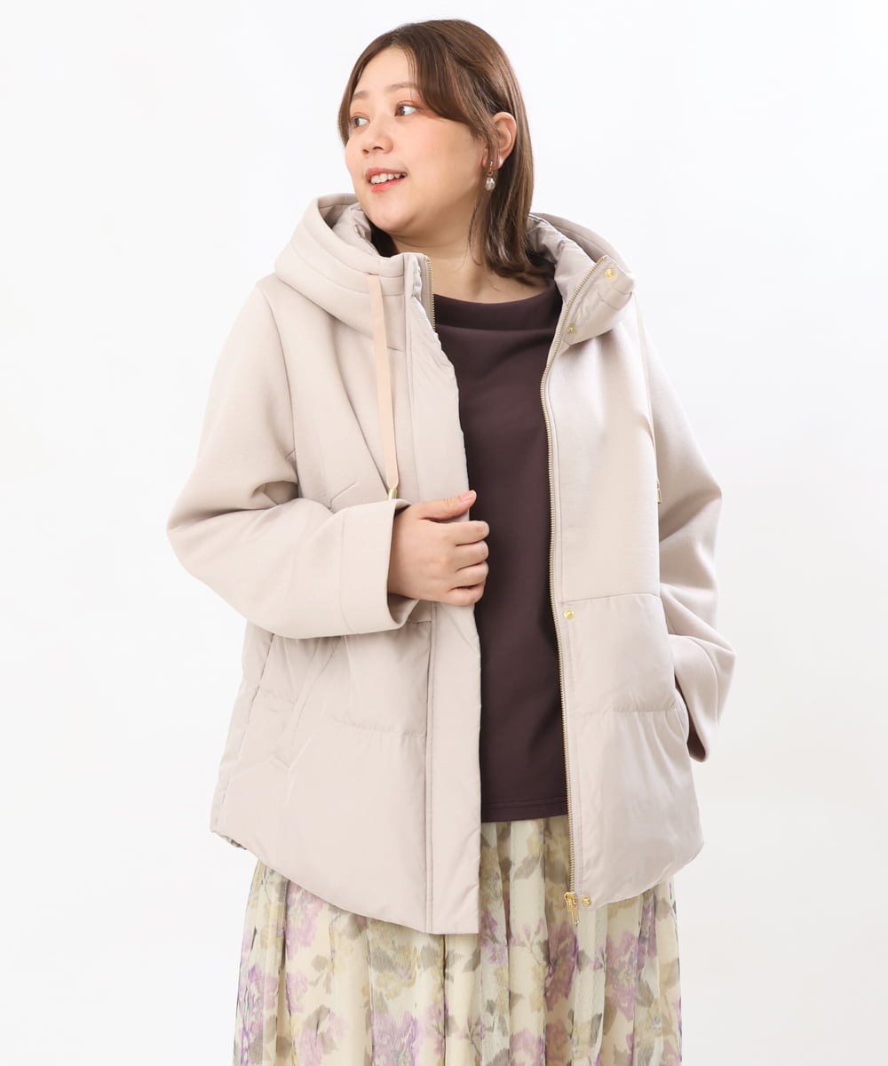 OLJLS05259 eur3(エウルキューブ) 【大きいサイズ】ダンボールコンビアウター ベージュ(82)