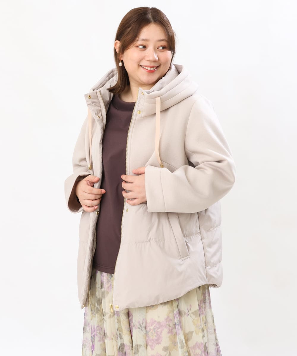 OLJLS05259 eur3(エウルキューブ) 【大きいサイズ】ダンボールコンビアウター ベージュ(82)