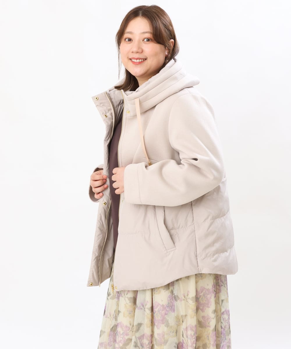 OLJLS05259 eur3(エウルキューブ) 【大きいサイズ】ダンボールコンビアウター ベージュ(82)