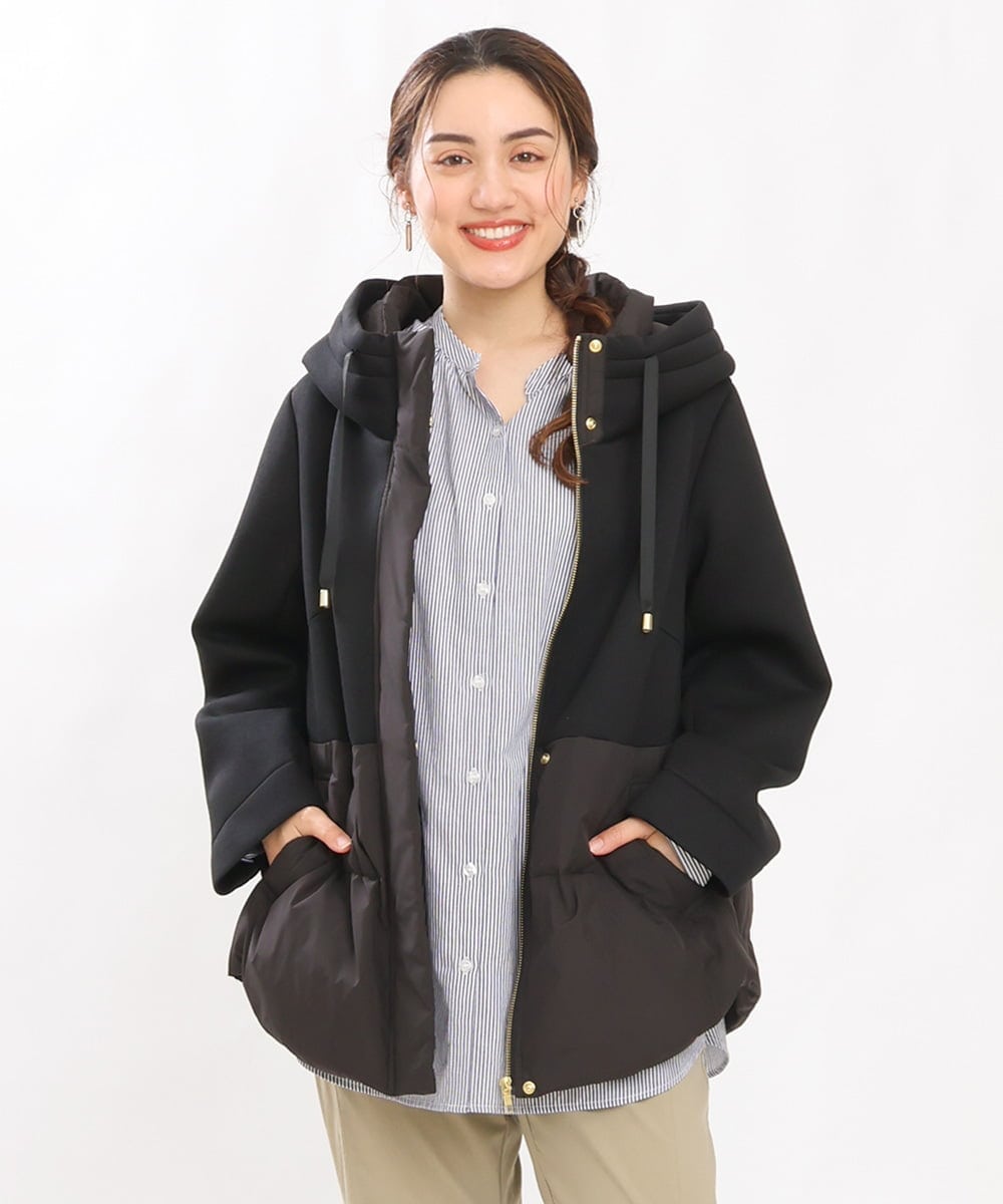 OLJLS05259 eur3(エウルキューブ) 【大きいサイズ】ダンボールコンビアウター ブラック(94)