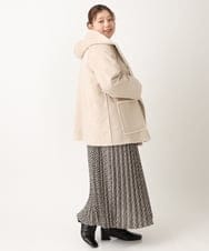 OLJLS08239 eur3(エウルキューブ) 【大きいサイズ】もこもこフェイクムートン ベージュ(82)