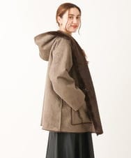 OLJLS08239 eur3(エウルキューブ) 【大きいサイズ】もこもこフェイクムートン ダークブラウン(87)