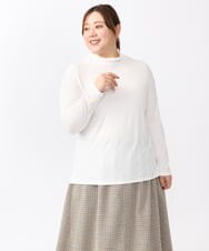 OLKAA30049 eur3(エウルキューブ) 【大きいサイズ】ハイネックカットソー ホワイト(90)