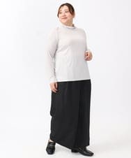 OLKAA30049 eur3(エウルキューブ) 【大きいサイズ】ハイネックカットソー ライトグレー(91)