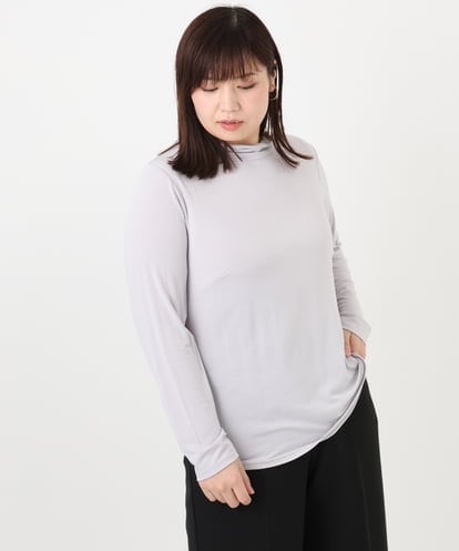 OLKAD09049 eur3 【大きいサイズ】ハイネック長袖カットソー
