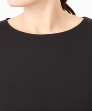 OLKAD17049 eur3(エウルキューブ) 【大きいサイズ】Uネック長袖カットソー ブラック(94)