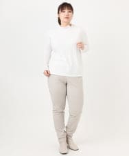 OLKAD18049 eur3(エウルキューブ) 【再入荷/大きいサイズ】ハイネックレースカットソー ホワイト(90)