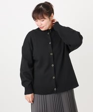 OLKAD18049 eur3(エウルキューブ) 【再入荷/大きいサイズ】ハイネックレースカットソー ブラック(94)