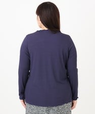 OLKAD20059 eur3(エウルキューブ) 【大きいサイズ】メローリブカットソー ネイビー(57)