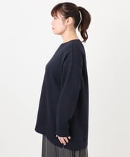 OLKAD25069 eur3(エウルキューブ) 【大きいサイズ】もちもちジャージープルオーバー ネイビー(57)