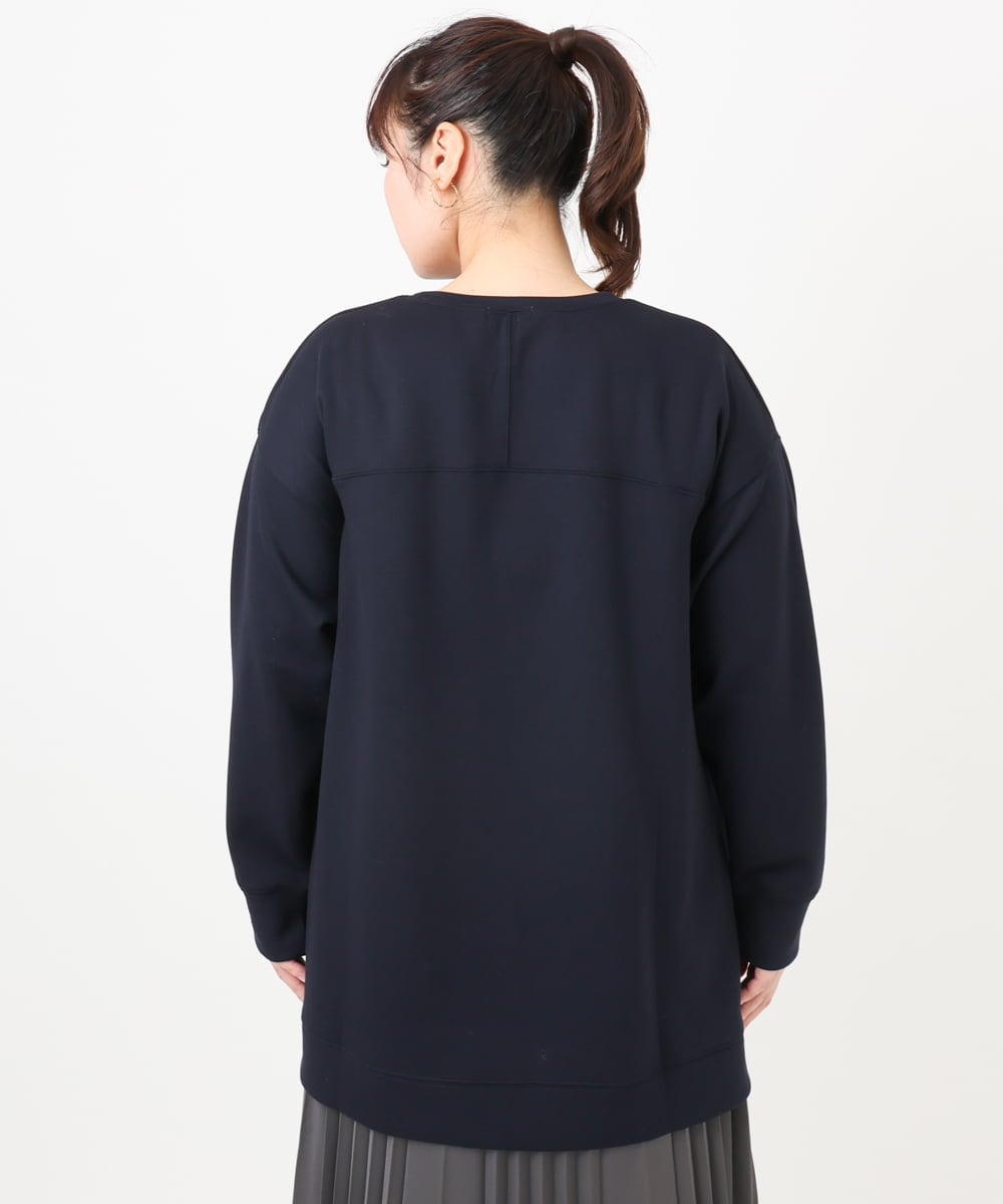OLKAD25069 eur3(エウルキューブ) 【大きいサイズ】もちもちジャージープルオーバー ネイビー(57)