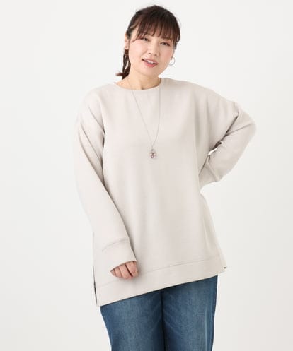 OLKAD25069 eur3 【大きいサイズ】もちもちジャージープルオーバー
