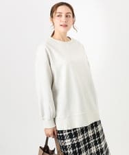 OLKBD34099 eur3(エウルキューブ) 【大きいサイズ】起毛スウェットライクトップス アイボリー(80)