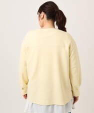 OLKCD08064 eur3(エウルキューブ) 【大きいサイズ】ロゴスウェットライクプルオーバー ライトイエロー(20)