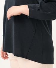 OLKDD16069 eur3(エウルキューブ) 【大きいサイズ】バックスリットプルオーバー ネイビー