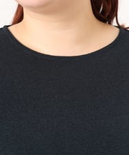 OLKDD16069 eur3(エウルキューブ) 【大きいサイズ】バックスリットプルオーバー ネイビー