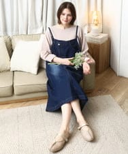 OLKDD16069 eur3(エウルキューブ) 【大きいサイズ】バックスリットプルオーバー グレージュ