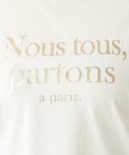 OLKEA09049 eur3(エウルキューブ) 【大きいサイズ】ドロップショルダーロゴTシャツ ホワイト(90)