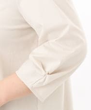OLKED10079 eur3(エウルキューブ) 【大きいサイズ】裾シア―カットソー ライトグレー