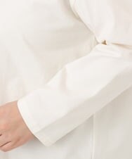 OLKED13089 eur3(エウルキューブ) 【大きいサイズ】裾ストライプカットソー アイボリー