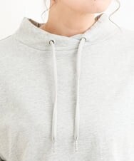 OLKES40070 eur3(エウルキューブ) 【大きいサイズ】フーディー風コットントップス グレー(92)