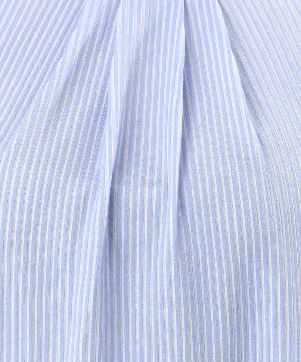OLKFD04069 eur3(エウルキューブ) 【大きいサイズ】シャンブレーストライププカットソー ライトブルー