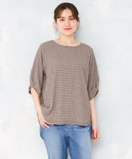 OLKFD17059 eur3(エウルキューブ) 【大きいサイズ】カーブヘムカットソー ライトピンク