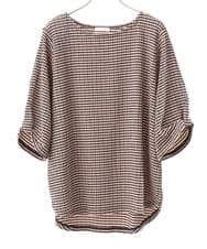 OLKFD17059 eur3(エウルキューブ) 【大きいサイズ】カーブヘムカットソー ライトピンク