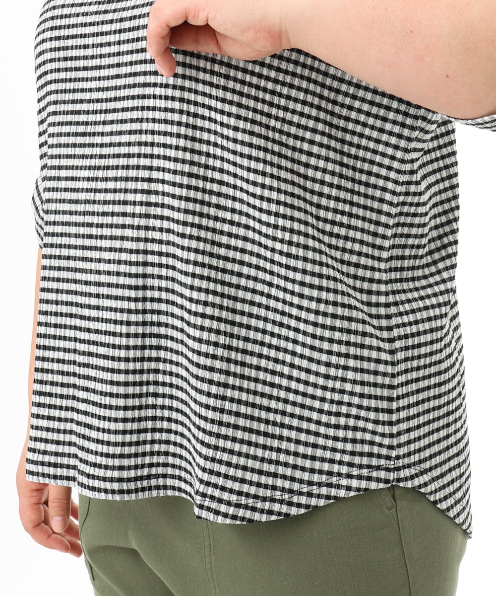 OLKFD17059 eur3(エウルキューブ) 【大きいサイズ】カーブヘムカットソー アイボリー