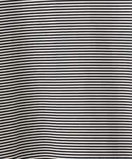 OLKFD22069 eur3(エウルキューブ) 【大きいサイズ】ボーダーTシャツ ブラック