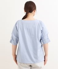 OLKFS08070 eur3(エウルキューブ) 【大きいサイズ】ホイップスリーブカットソー ライトブルー(50)