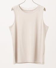 OLKGA07039 eur3(エウルキューブ) 【大きいサイズ】レースタンクトップ ベージュ(82)