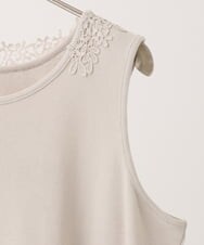 OLKGA07039 eur3(エウルキューブ) 【大きいサイズ】レースタンクトップ ベージュ(82)