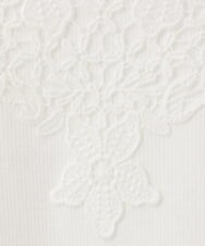 OLKGA07039 eur3(エウルキューブ) 【大きいサイズ】レースタンクトップ ホワイト(90)