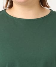 OLKGA24079 eur3(エウルキューブ) 【大きいサイズ/接触冷感】レーシースリーブカットソー グリーン(35)